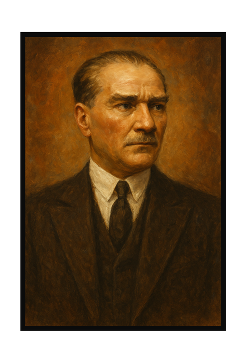 Atatürk Portre Tablosu – Modern Dekoratif Duvar Sanatı & Hediye Seçeneği
