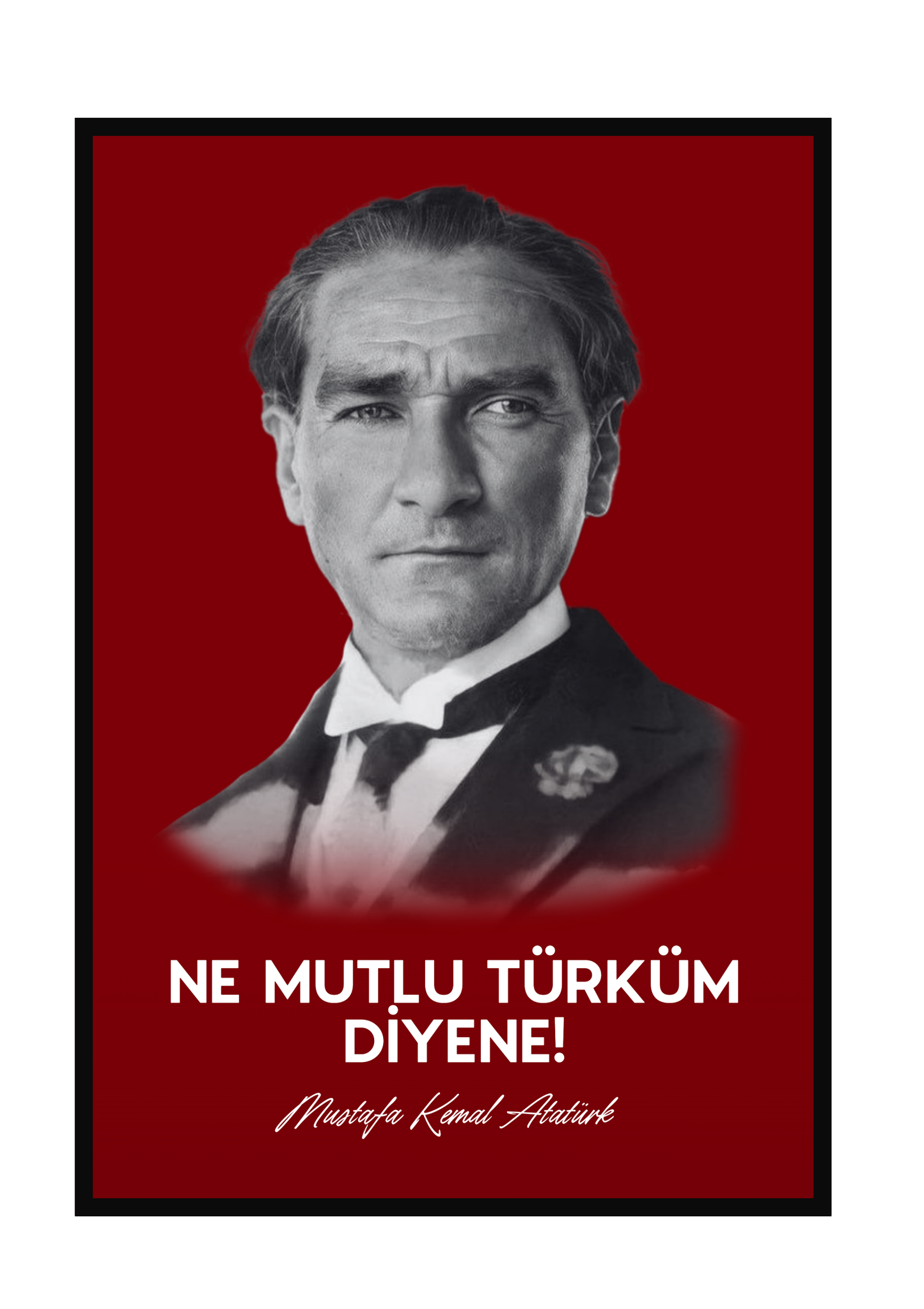 Atatürk Tablosu 15 - Kanvas Tablo