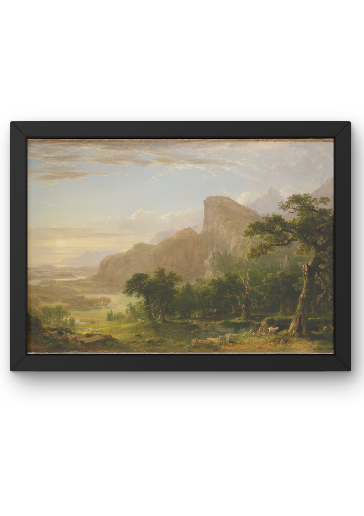 Landscape – Scene from “Thanatopsis” Doğa ve Manzara Kanvas Tablo