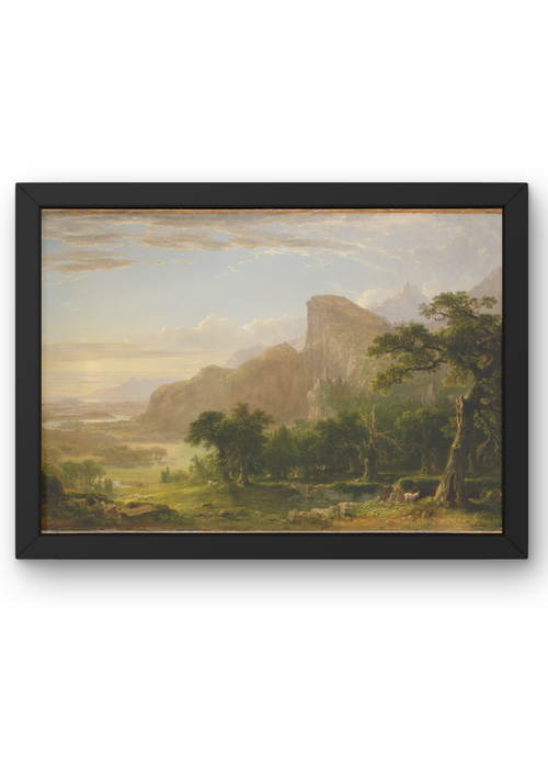 Landscape – Scene from “Thanatopsis” Doğa ve Manzara Kanvas Tablo