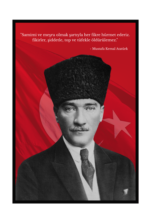 Atatürk Tablosu 21 - Kanvas Tablo