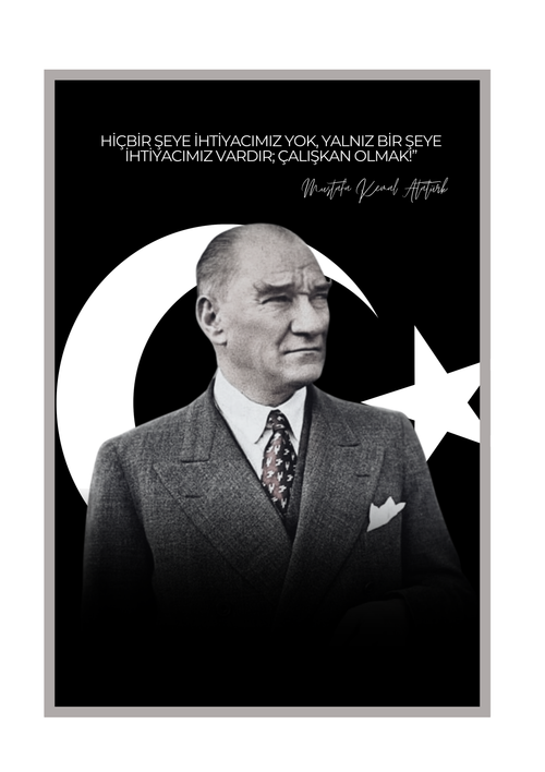 Atatürk Tablosu 16 - Kanvas Tablo
