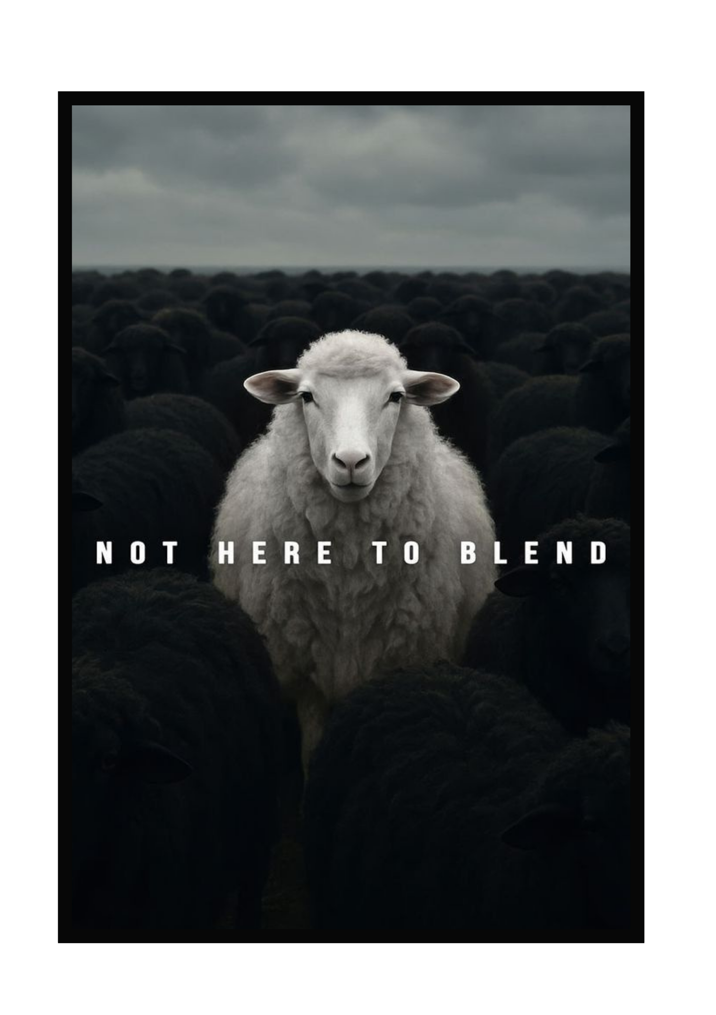 Not Here to Blend - Motivasyon Tablo 3