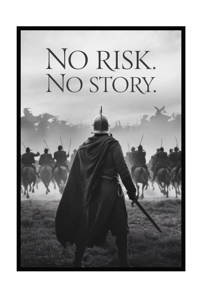 No Risk No Story - Motivasyon Tablo 1