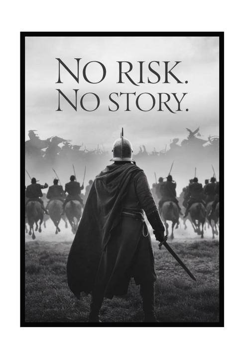 No Risk No Story - Motivasyon Tablo 1